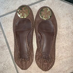 Tory Burch snakeskin flats